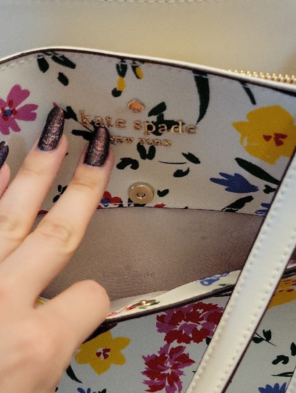 💐💐Kate Spade Staci Garden Bouquet Large Laptop Tote💐💐 - Picture 6 of 12